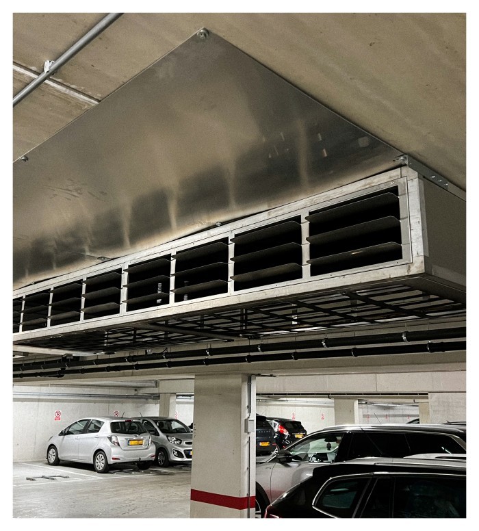 Underground parking garages.